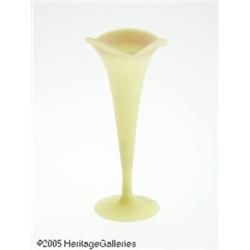 AN AMERICAN ACID FINISH BURMESE LILY VASE RMt. Wa