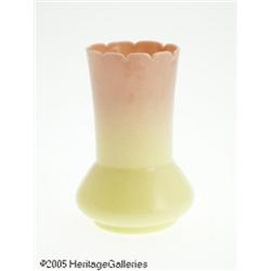 AN AMERICAN GLOSSY BURMESE LILY VASE RMt. Washing