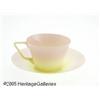 Image 1 : AN AMERICAN GLOSSY FINISH BURMESE GLASS CUP AND S