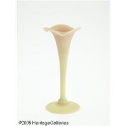 AN AMERICAN ACID FINISH BURMESE LILY VASE RMt. Wa
