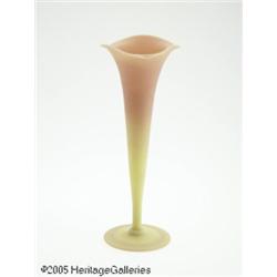AN AMERICAN ACID FINISH BURMESE LILY VASE RMt. Wa
