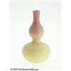 Image 1 : AN AMERICAN ACID FINISH BURMESE GLASS VASE RMt. W