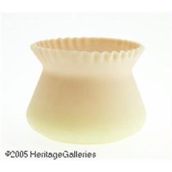 AN AMERICAN ACID FINISH BURMESE GLASS BOWL RMt. W