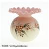 Image 1 : AN AMERICAN ENAMELED ACID FINISH BURMESE GLASS CA