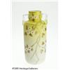 Image 1 : AN ENAMELED SATIN GLASS VASE RMaker unknown, c.19