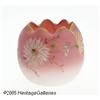 Image 1 : AN AMERICAN ENAMELED ACID FINISH WILD ROSE GLASS 