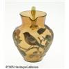 Image 1 : AN AMERICAN CORALENE AND ENAMELED GLASS PITCHER R