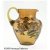 Image 2 : AN AMERICAN CORALENE AND ENAMELED GLASS PITCHER R