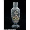 Image 1 : A CONTINENTAL ENAMEL DECORATED GLASS VASE RPeloto