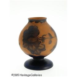 A FRENCH ETCHED AND OVERLAID GLASS VASE RRichard,