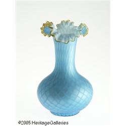 A SATIN GLASS VASE RMaker unknown, c.1890 R RThe 