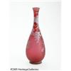 Image 1 : AN ENGLISH OVERLAID AND ETCHED GLASS VASE RThomas