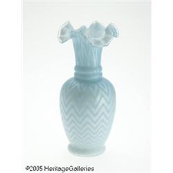 A SATIN GLASS VASE RMaker unknown, c.1890 R RThe 