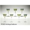 Image 1 : A SET OF SEVEN AMERICAN IRIDESCENT FAVRILE GLASS 
