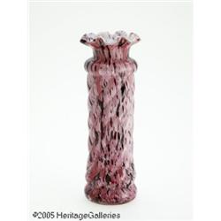 AN AMERICAN SPATTER GLASS VASE RMaker unknown, c.