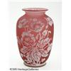 Image 1 : AN ENGLISH OVERLAID AND ETCHED GLASS VASE RThomas