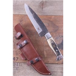 Montana Territory Knives Indian Chief Scrimshaw
