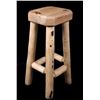 Image 5 : Rustic Hardwood Peeled Aspen Log Bar Stools