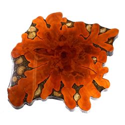 Mid-Century Modern Cypress & Geode Table