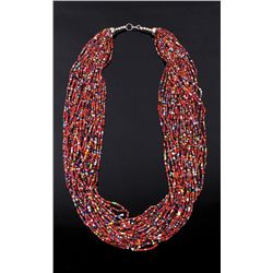 Plains Indian Bead Strand Necklace