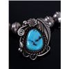 Image 5 : Signed Navajo Sterling & Turquoise Necklace