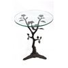 Image 6 : Ornate Cast Iron Glass Top End Table Set