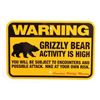 Image 1 : Grizzly Bear Warning Sign from Canada