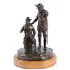 Image 1 : Two Star Generals Bronze Statue By J J Star