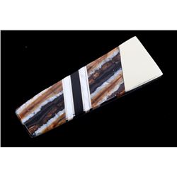 Wooly Mammoth Tooth & Mother of Pearl Money Clip