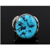 Image 1 : Navajo Signed Turquoise and Sterling Silver Ring
