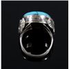 Image 2 : Navajo Signed Turquoise and Sterling Silver Ring