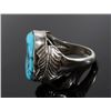 Image 3 : Navajo Signed Turquoise and Sterling Silver Ring