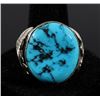 Image 5 : Navajo Signed Turquoise and Sterling Silver Ring