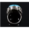 Image 6 : Navajo Signed Turquoise and Sterling Silver Ring