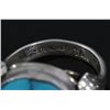 Image 7 : Navajo Signed Turquoise and Sterling Silver Ring