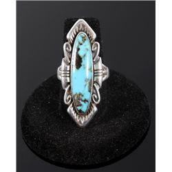 Navajo Sterling Silver and Turquoise Cocktail Ring