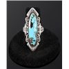 Image 1 : Navajo Sterling Silver and Turquoise Cocktail Ring
