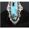 Image 3 : Navajo Sterling Silver and Turquoise Cocktail Ring