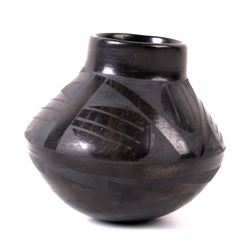 Native American Round Bottomed Vase by JSS