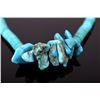 Image 2 : Navajo Turquoise Heishe and Nugget Necklace