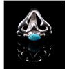 Image 3 : Navajo Silver Turquoise and Multi Stoned Rings.