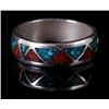 Image 5 : Navajo Silver Turquoise and Multi Stoned Rings.