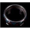 Image 6 : Navajo Silver Turquoise and Multi Stoned Rings.