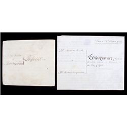 Indenture Sheep Skin Papers c. 1853