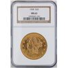 Image 1 : 1904 $20 Liberty Head Double Eagle Gold Coin NGC MS63