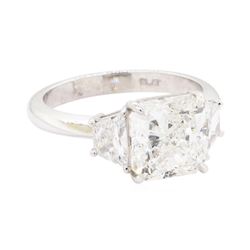 4.43 ctw Diamond Wedding Ring - Platinum