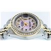 Image 4 : Rolex Ladies 2 Tone 14K Pink MOP Sapphire String Diamond Datejust Wristwatch