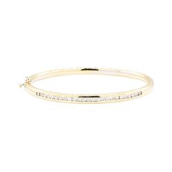 1.00 ctw Diamond Bangle Bracelet - 14KT Yellow Gold