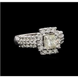 14KT White Gold 1.58 ctw Diamond Ring