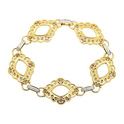 1.18 ctw Diamond Bracelet - 18KT Yellow Gold